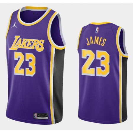 Herren NBA Los Angeles Lakers Trikot LeBron James 23 Jordan Brand 2020-2021 Statement Edition Swingman